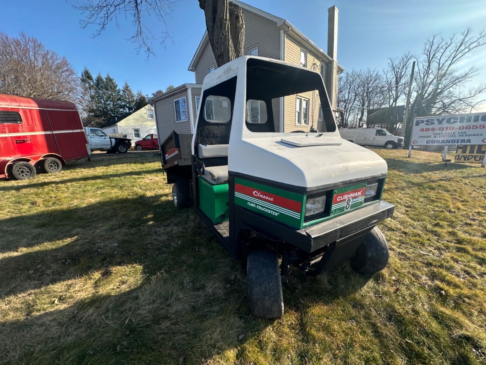 Cushman Classic TurfTruckster electric Dump utility golf cart Dachi